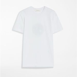Sportmax- Sequin t-shirt with a crystal on the right side of the shirt.